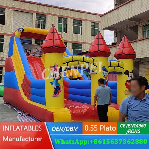 Mickey inflatable slide for sale commercial inflatable dry slide for sale