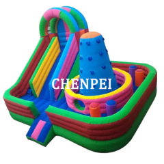 inflatable castle and climbing combo