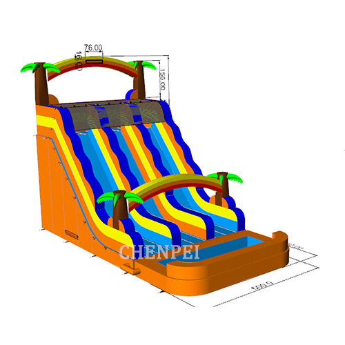 Orange water slide for sale china inflatables New water slide for kids
