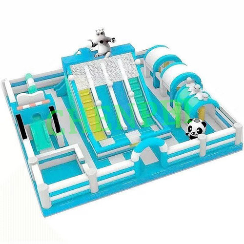 Blue inflatable playground giant inflatables for sale