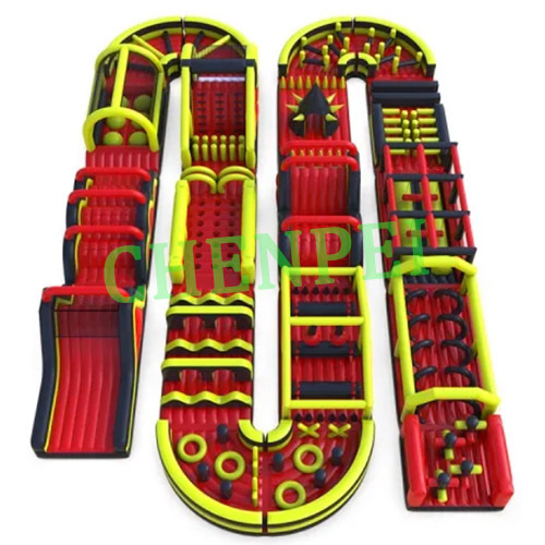 Large inflatable obstacle course for sale