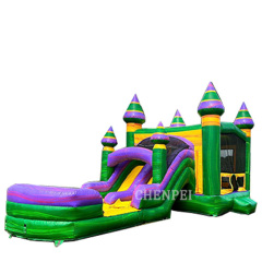 Marble color water bouncy castle for sale