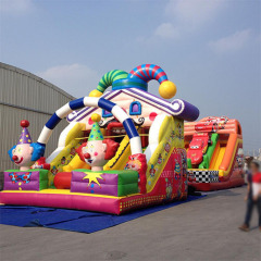 Large clown inflatable slide for sale