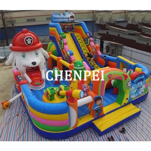 Sale Paw patrol inflatable funcity commercial bouncy castle for sale