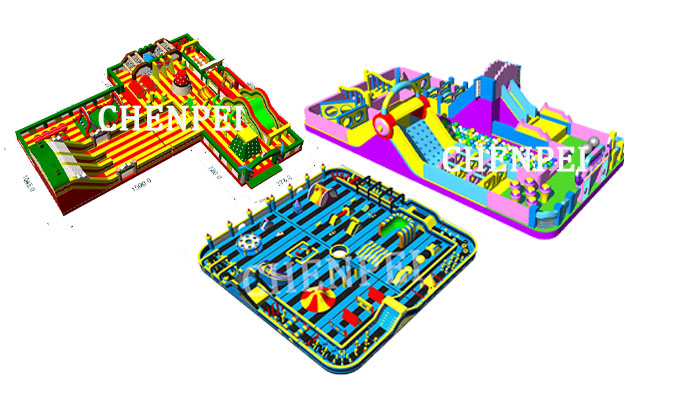 Large inflatable theme park for sale