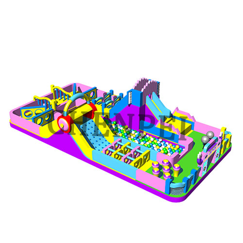 Outdoor inflatable playground big bouncy castle for sale