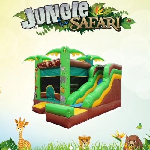 Jungle bouncy castle for sale China inflatables factory