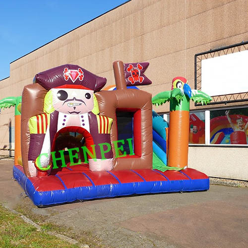 Pirate jumping castle with slide combo