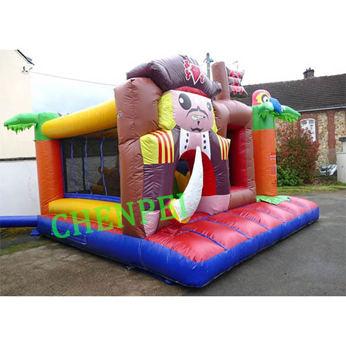 Pirate jumping castle with slide combo