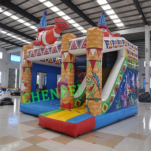 Fish jumping castle for sale commercial grade bouncy castle to buy