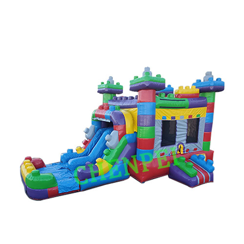 New bounce house with slide combo dry bouncy castle