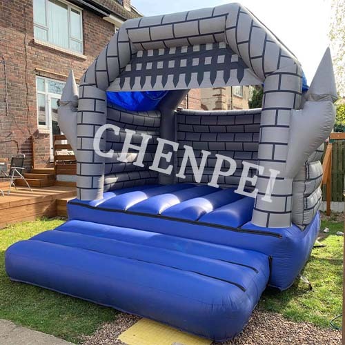 Gray Bouncy castle for kids