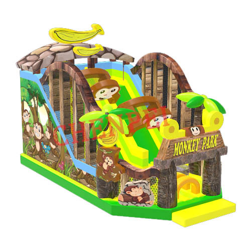 Large Monkey Park bouncy castle for sale