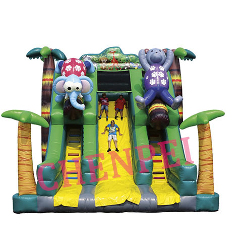 Big Jungle inflatable slide for sale