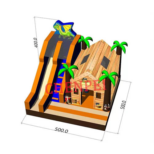 Inflatable bouncy castle play center