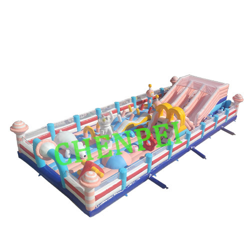 Large inflatable theme park bouncy castle playground