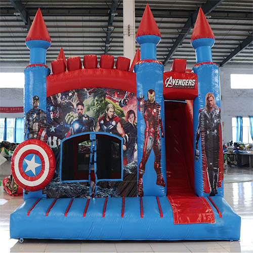 Avengers bouncy castle with slide combo small bouncy castle