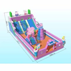 Peppa Pig Paradise Pink bouncy castle for sale inflatable playland