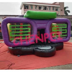 3D helmet headset inflatable jumping castle for sale