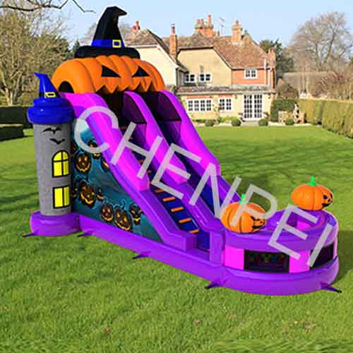 Halloween inflatable dry slide inflatable slide for sale