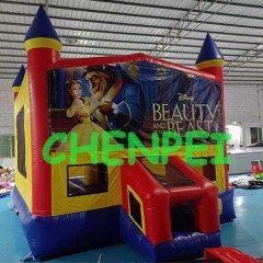 Beauty and beast bounce house