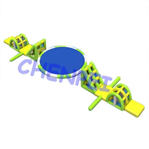 Small inflatable water floating park
