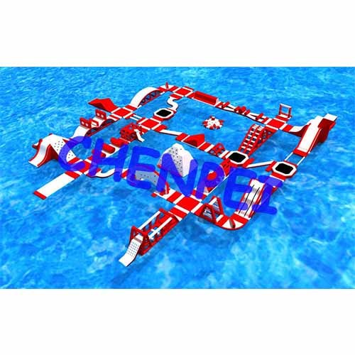 Small inflatable water floating park