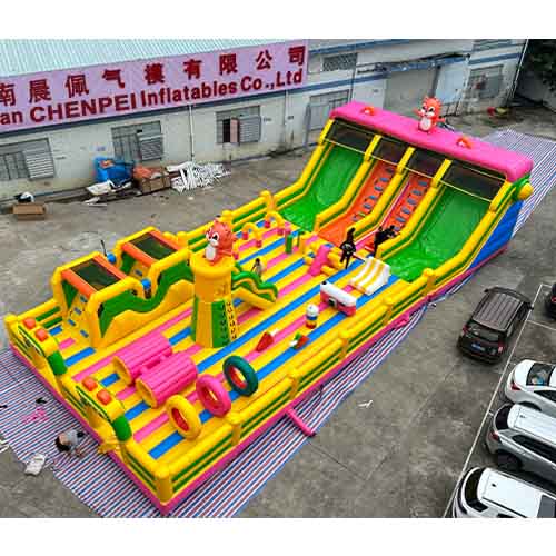 Squirrel theme outdoor inflatable playground