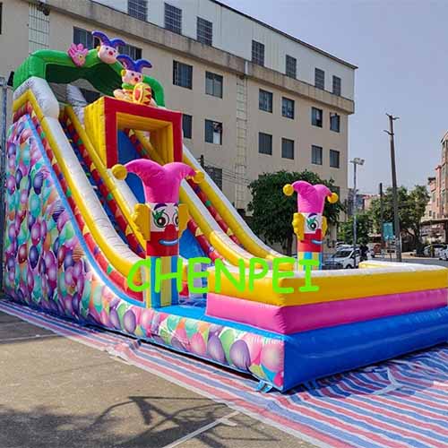 Clown inflatable slide buy commercial inflatable slide for sale