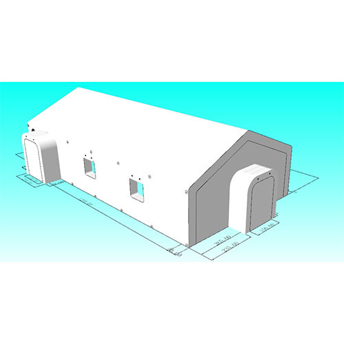 Large inflatable tent for camping