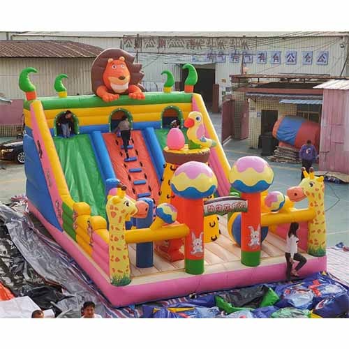 Safari Big slide bouncy castle for sale
