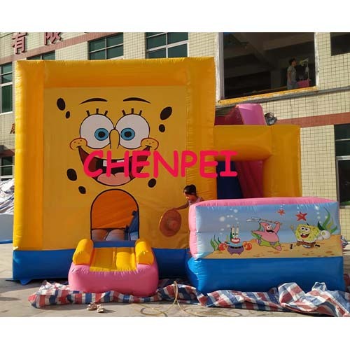 Spongebob bouncy castle for sale commercial bouncy castle slide combo
