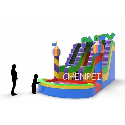 Party inflatable water slide for sale commercial grade