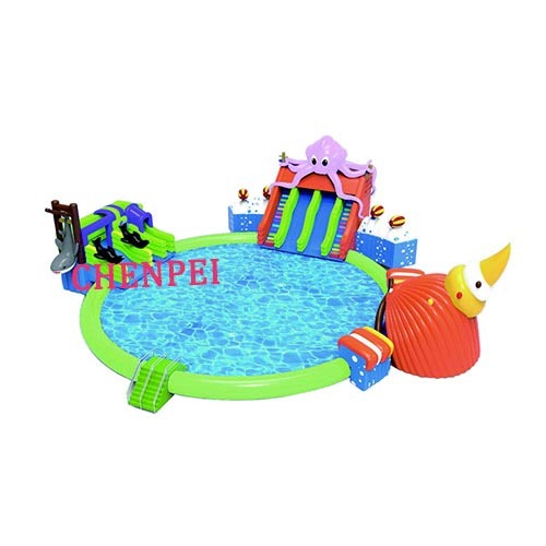 Large Octopus and shell combo inflatable water park