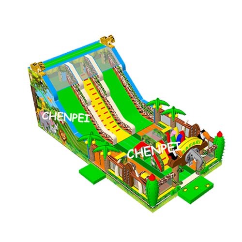 Safari Big slide bouncy castle for sale