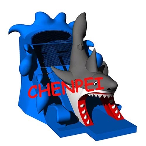 Shark inflatable slide commercial inflatable slide sale