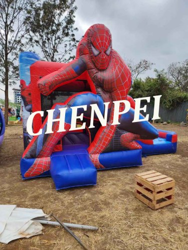 Spiderman bouncy castle combo for sale