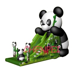 Panda theme inflatable slide for sale