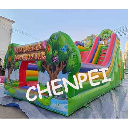Jungle inflatable slide for sale