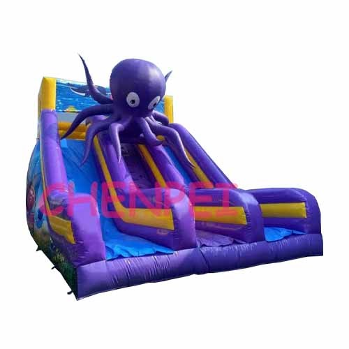 Octopus inflatable slide dual lanes for sale