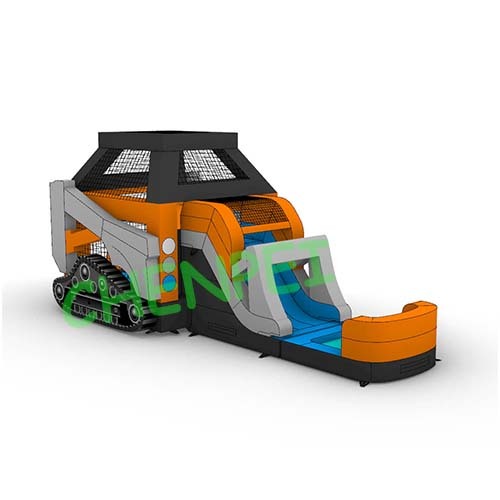 Bulldozer Wet and Dry bouncy castle for sale
