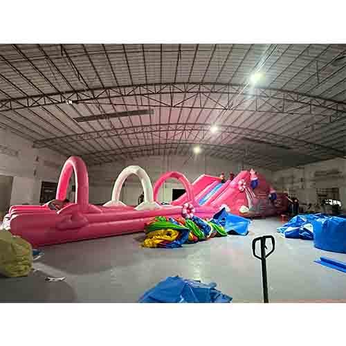 Pink water park slide for sale