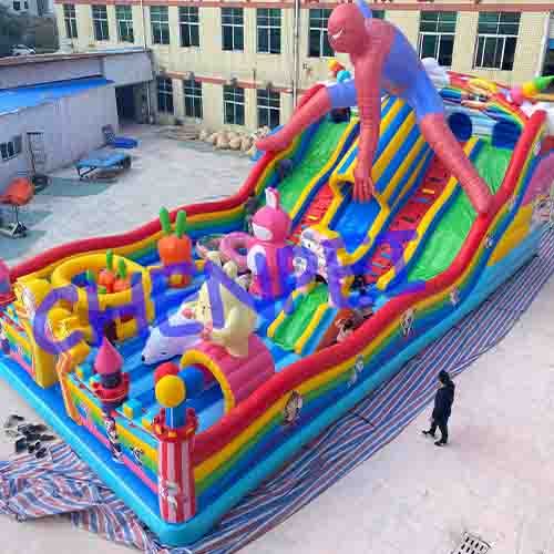 Super Spiderman bouncy castle for sale