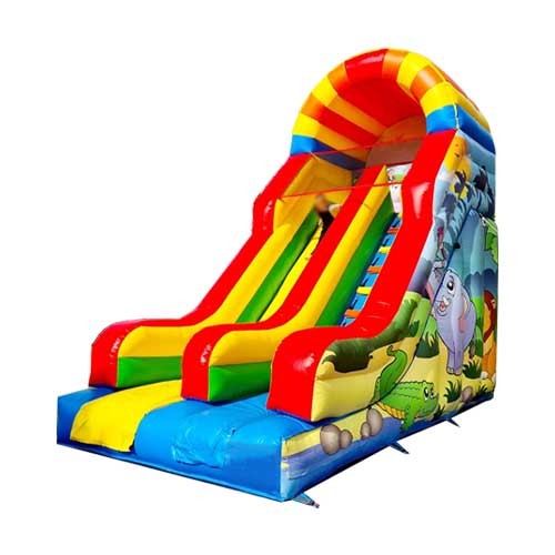 Small jungle inflatable slide for sale