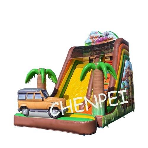 Animal world inflatable slide for sale