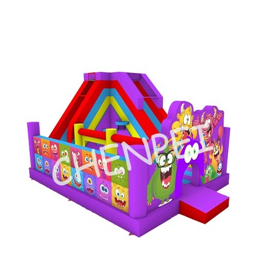 Purple Cartoon bouncy castle for sale commercial jumping castle for sale