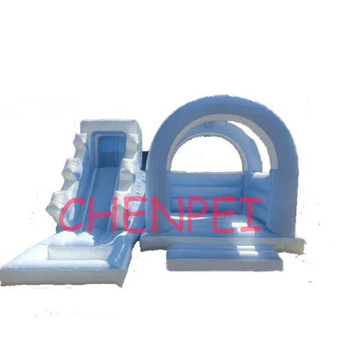 White bouncy castle for sale