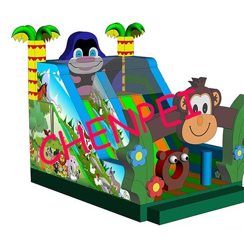 Jungle inflatable slide for sale