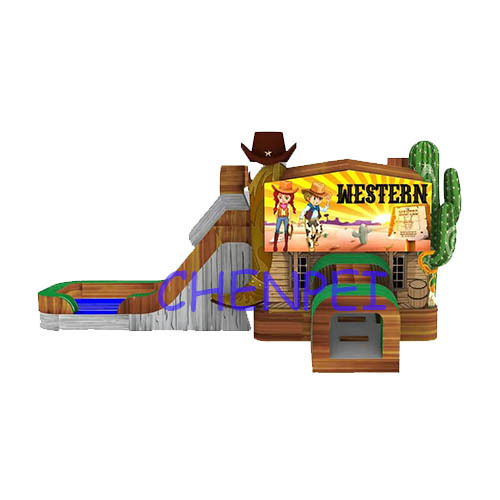 Western bouncy castle for sale wet and dry bouncy castle for sale
