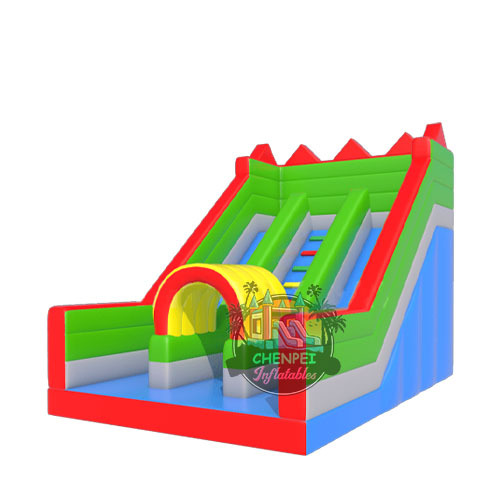 Dual lanes commercial inflatable slide for sale